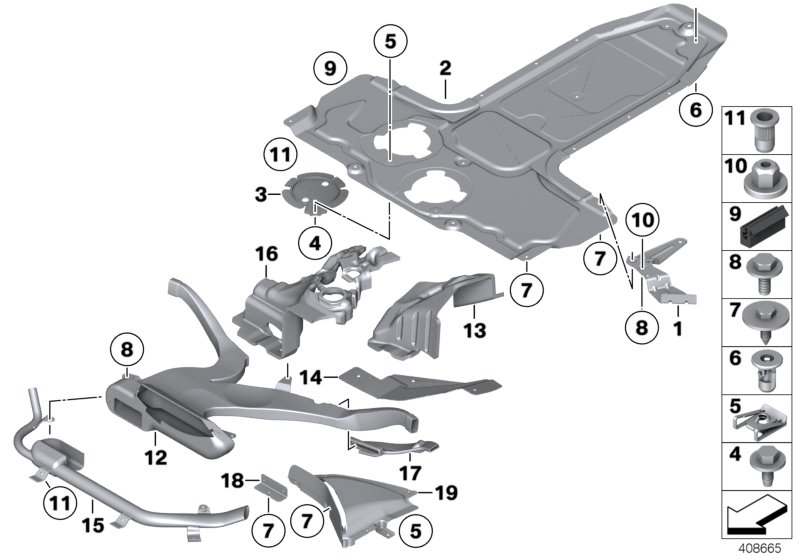 Bodembeplating vóór