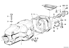 Final drive housing cover/trigger cntct