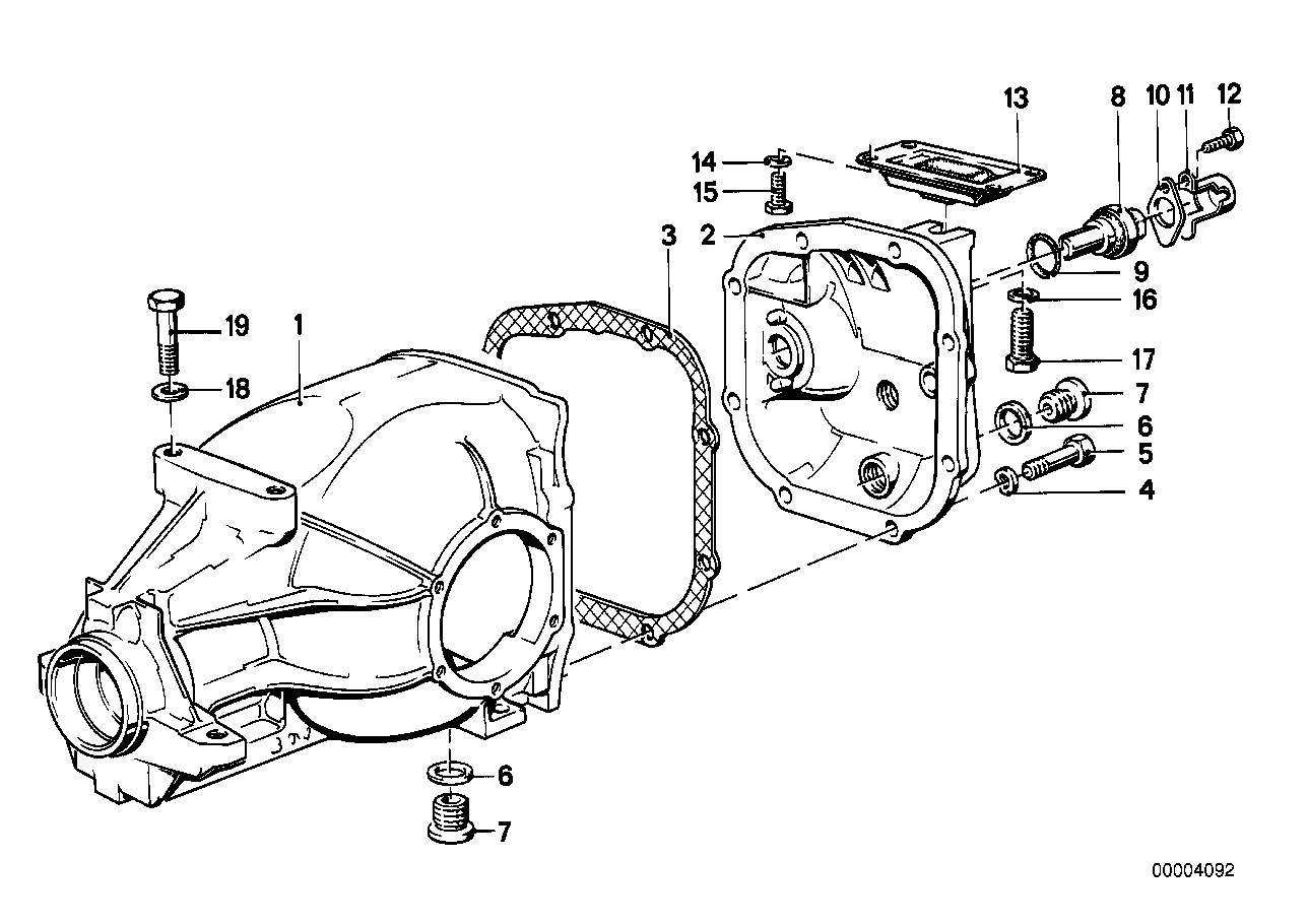 Versnellingsbakhuis-deksel/impulsgever