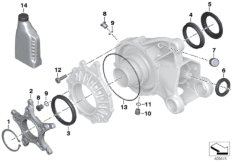 Bevel gear, single parts