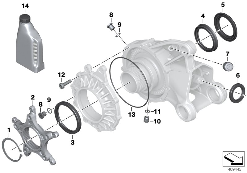 Pièces détachées renvoi d'angle