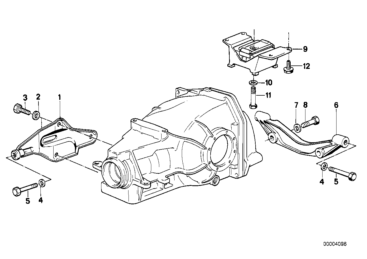 Hinterachsgetriebeaufhängung