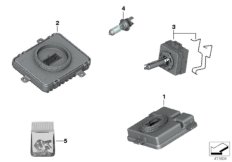 Headlight, electronic components / bulbs