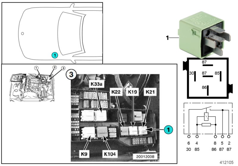 Relais extra ventilateur stand 1 K21