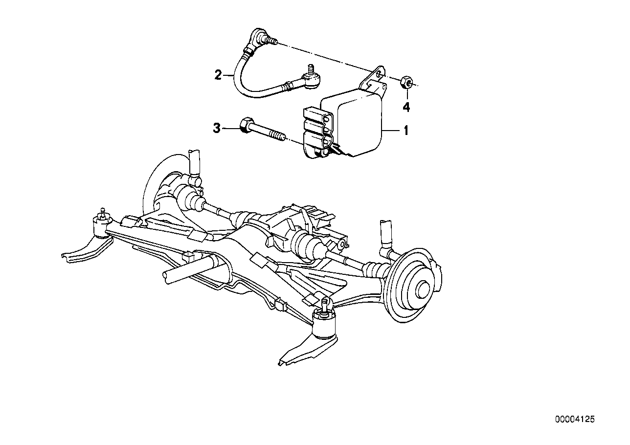 Rear axle carrier/switch for camber