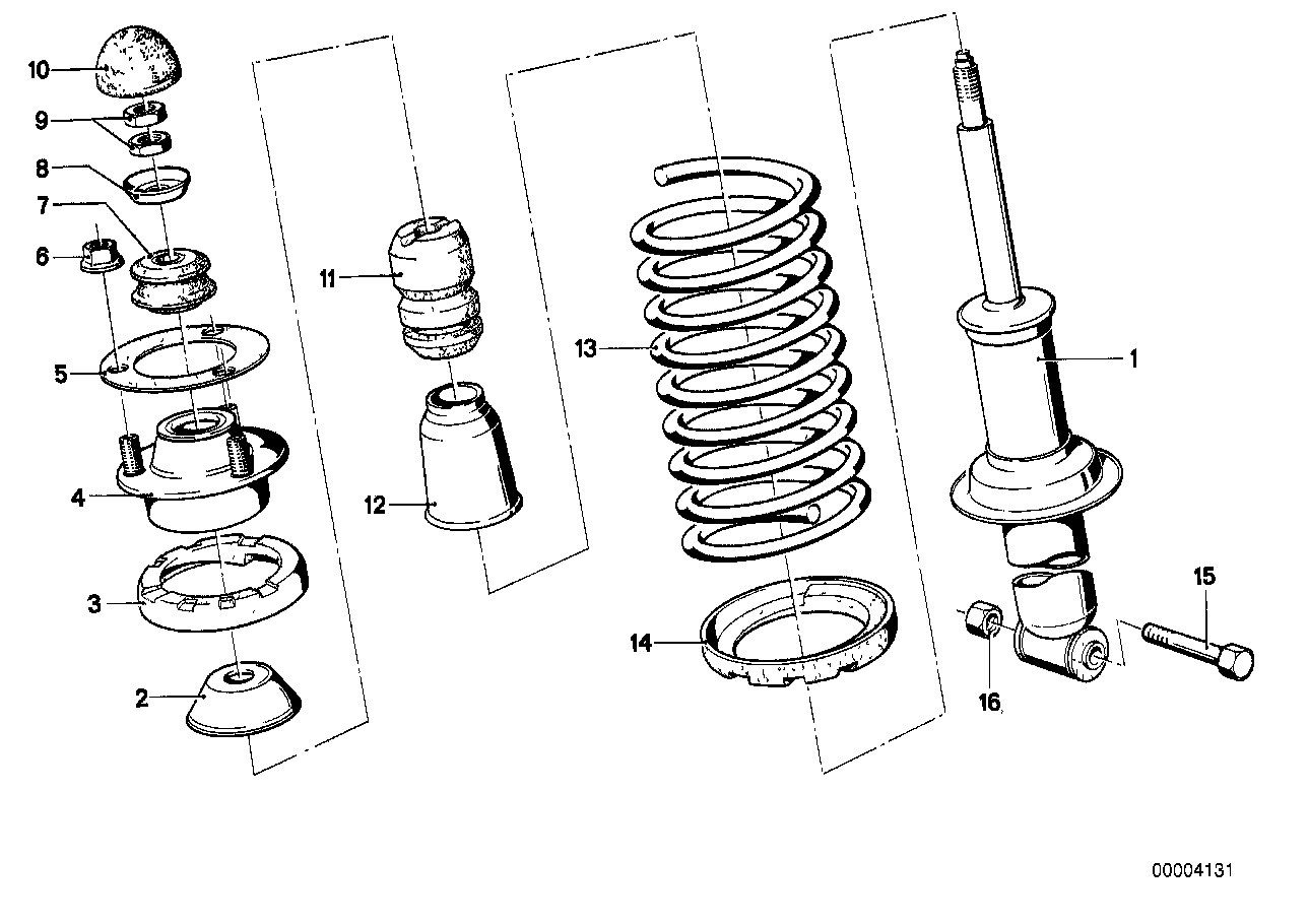 Kolumna McPhaersona tylna elem. pojedyn