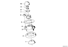 Guide support/spring pad/attaching parts