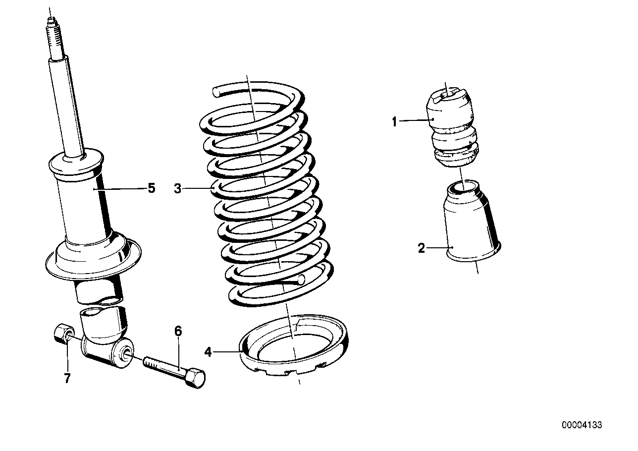 Аморт.стойка Зд, витые пружины