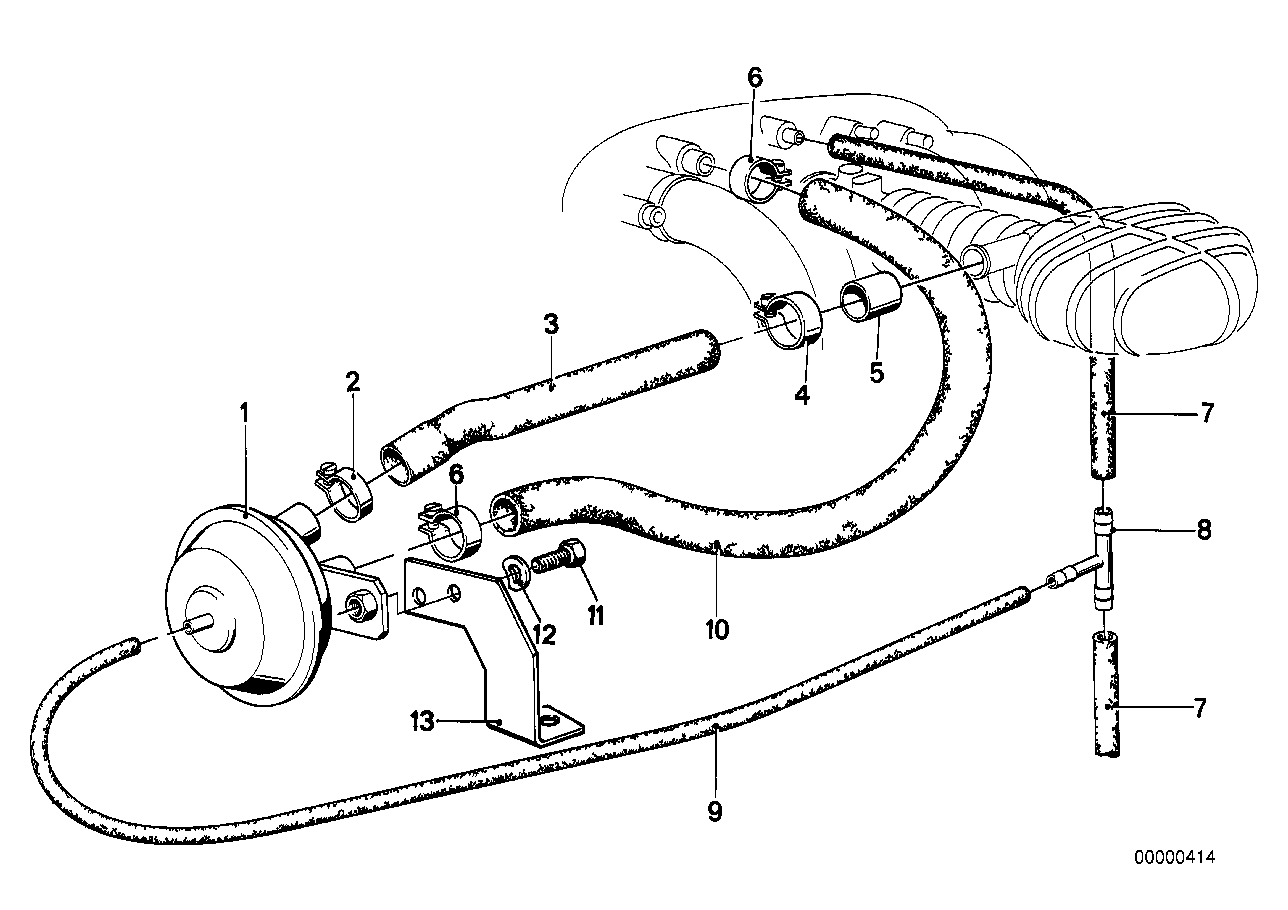 Unterdrucksteuerung-Motor