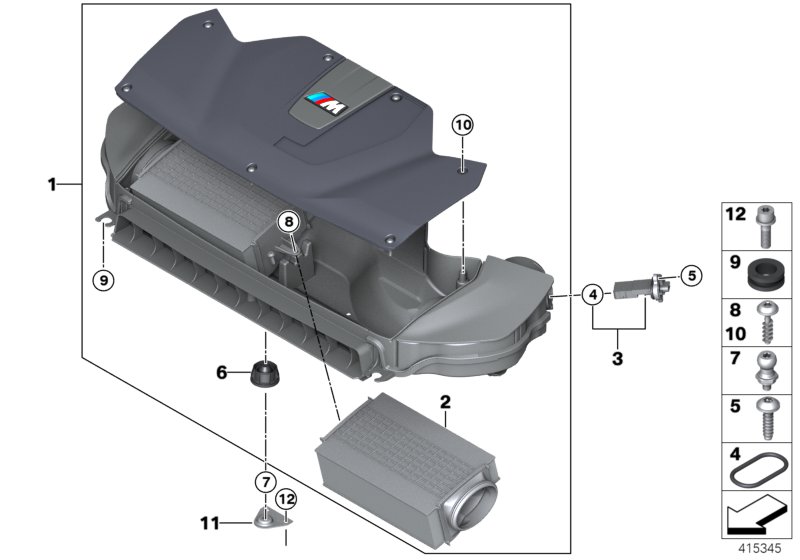 Tlumič hluku sání/vl. filtru/sní.mn.vzd.