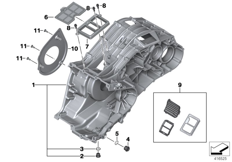 Carter moteur inférieur