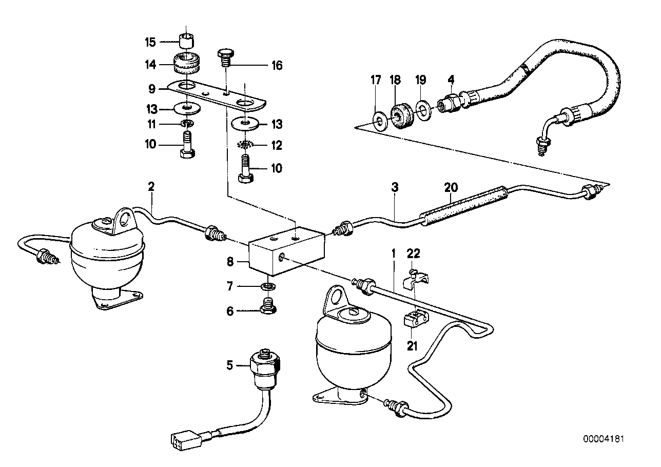 Regulacion del nivel/conductos trasera