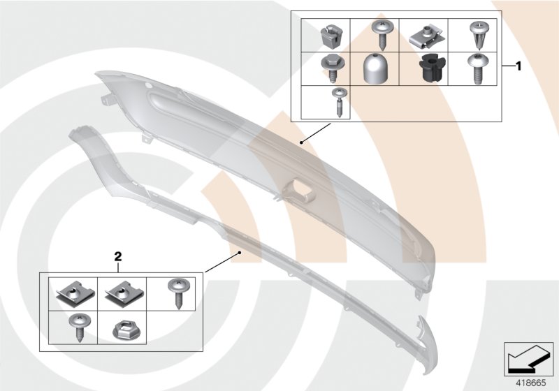 Mounting kit, bumper