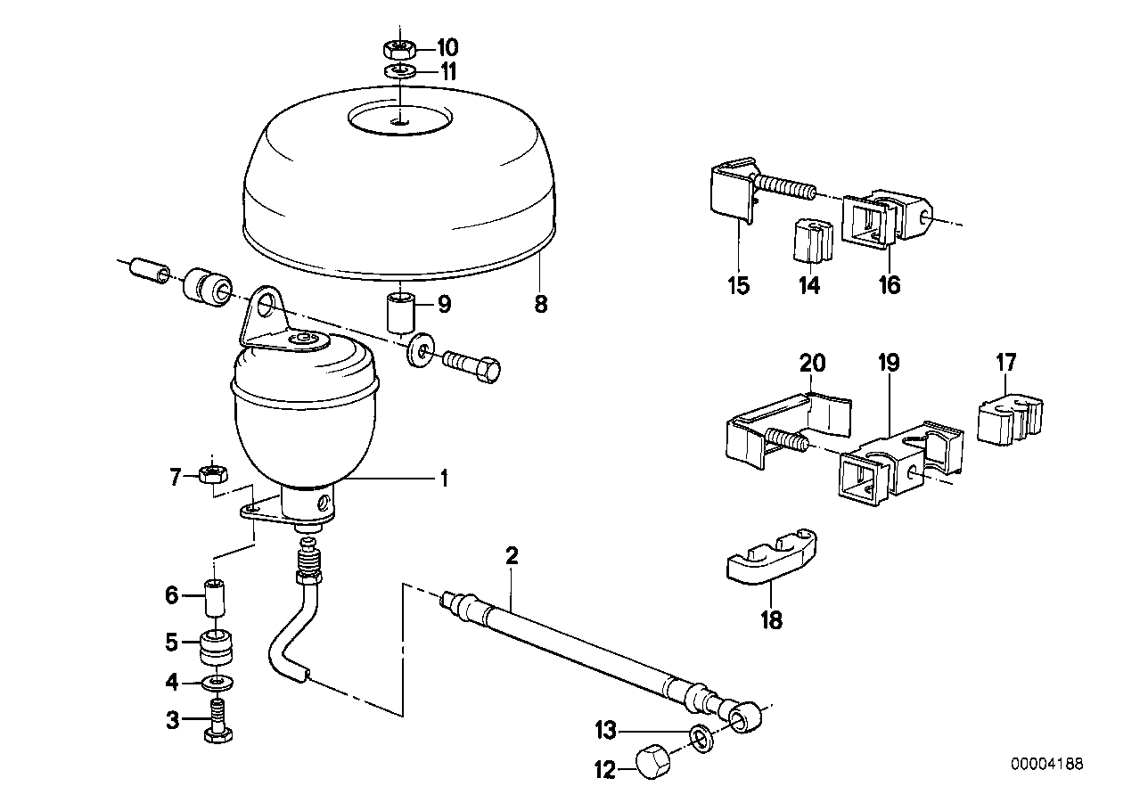 Niveauregelsysteem/druk-tenk