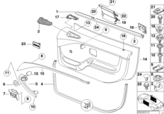 Door lining single parts