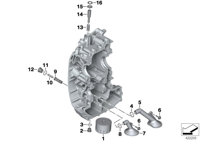 Lubrication system-Oil filter