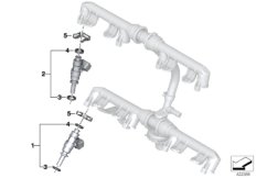 Fuel injectors, starting valves