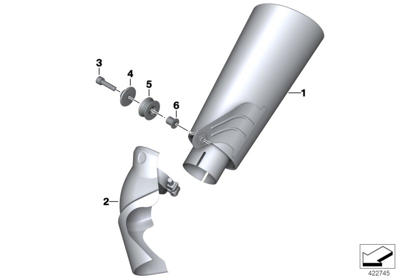 Muffler catalyst/attach.parts