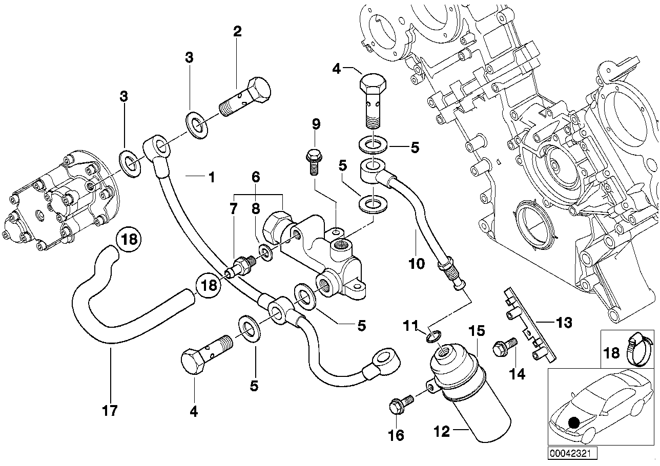 Culassa/VANOS/peças adicionais