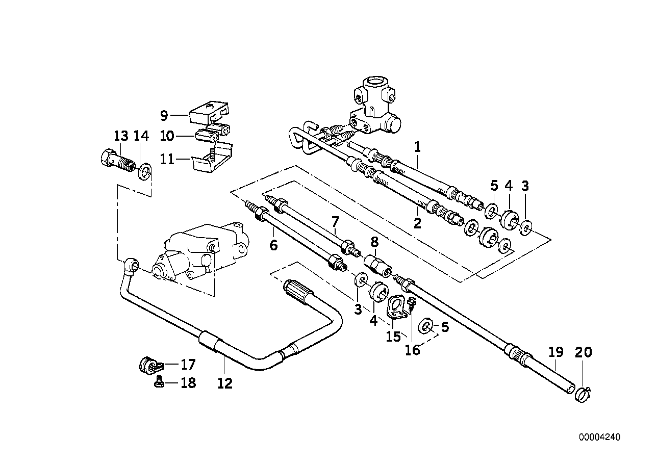 Reglage de niveau/conduites avant