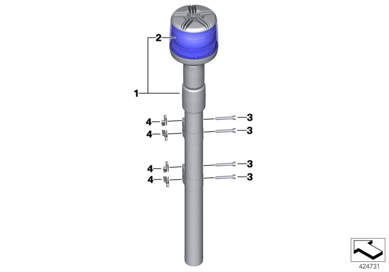 LED Tepe flaş lambası