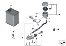 Hauptbremszylinder hinten mit Behälter