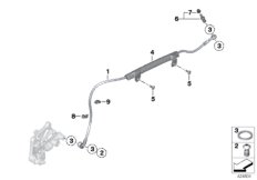 制动管路 后部 无 ABS