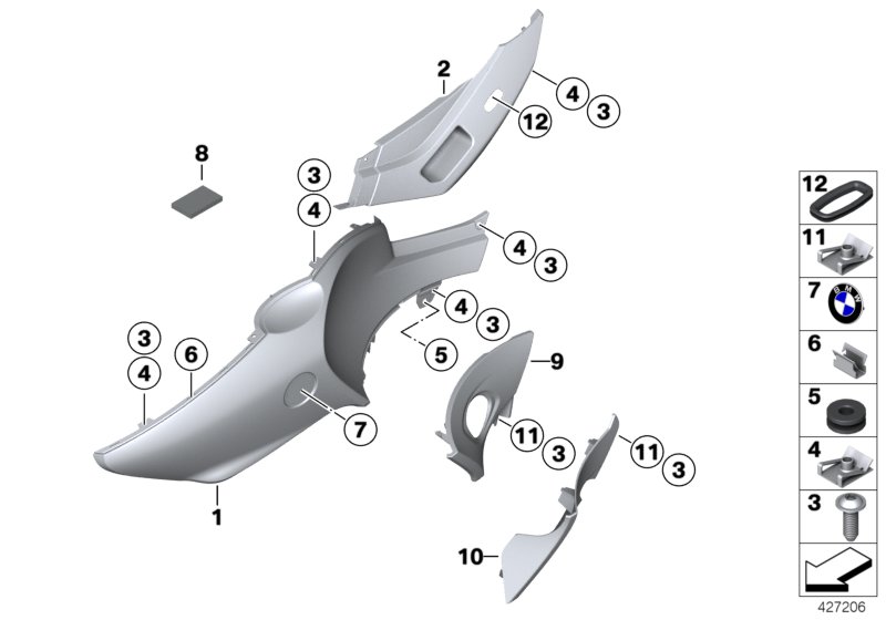 Fairing side section