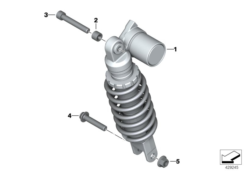 Jambe de suspension arrière