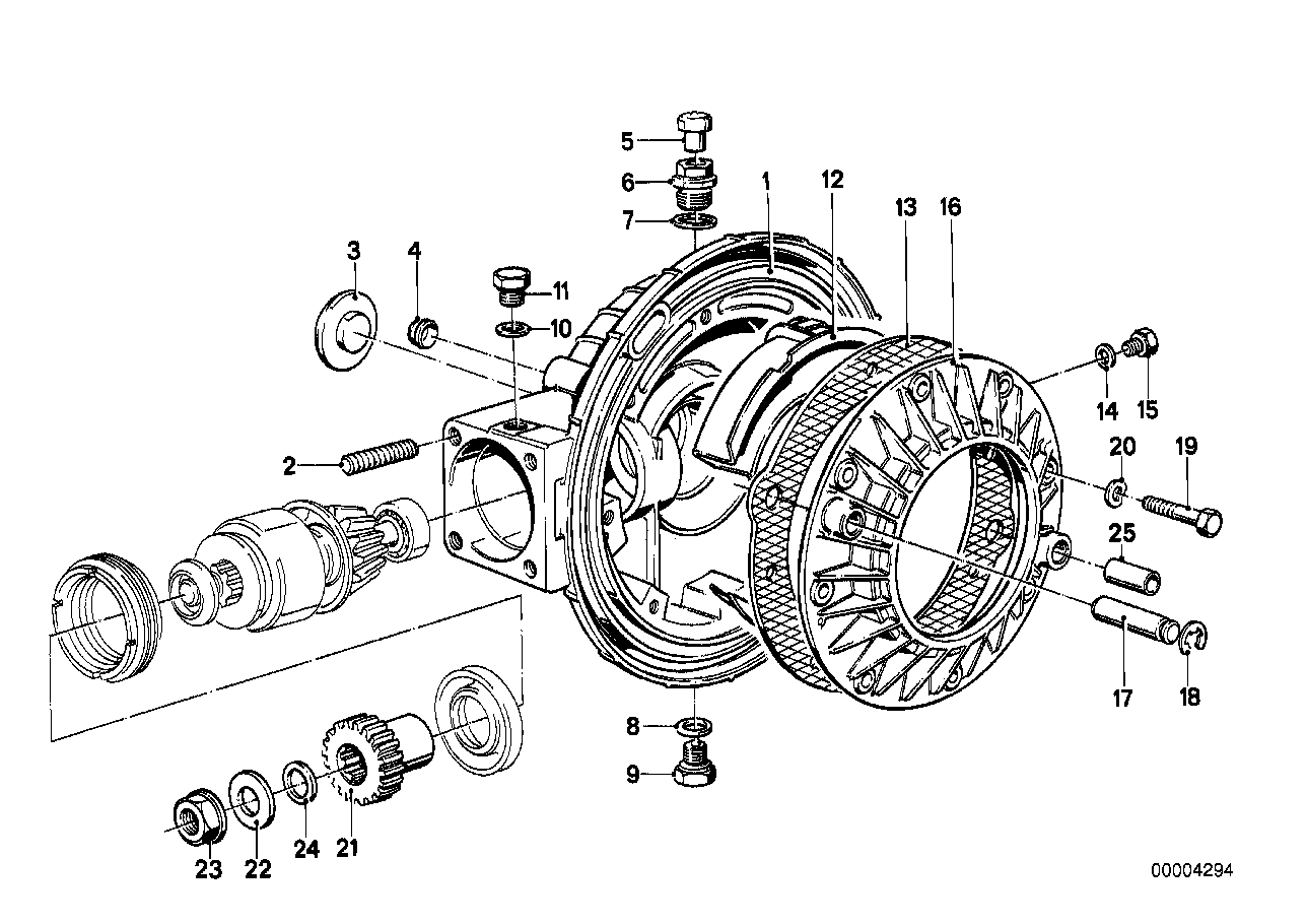 Hinterachsgetriebe-Gehäuse/Deckel