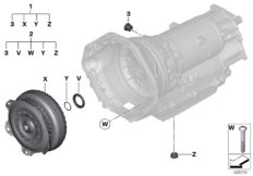 GA8HP75Z Torque converter/seal elements
