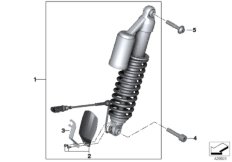 Spring strut ESA front