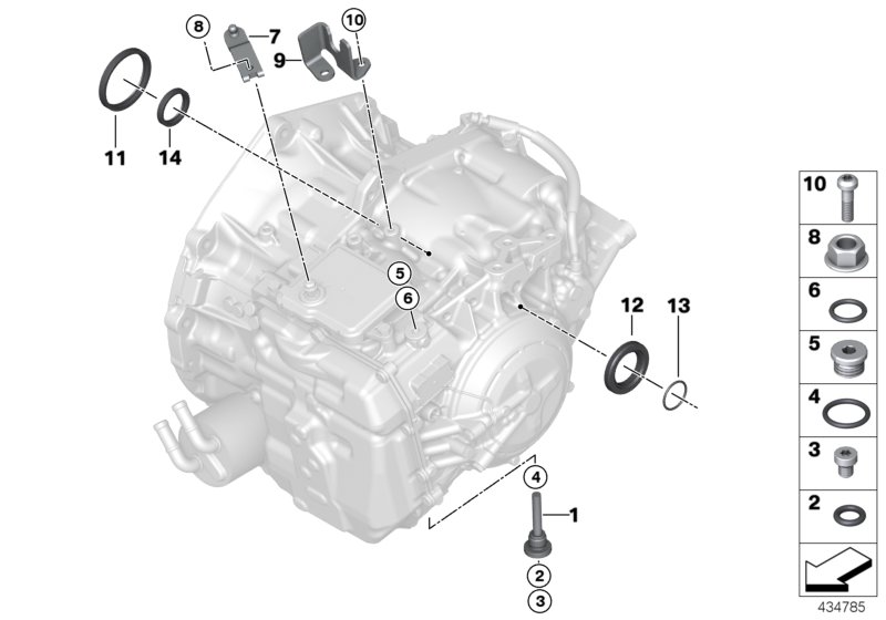 GA8F22AW éléments rapportés/joints