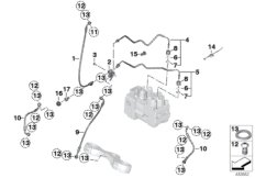 Bromsledning fram I-ABS generation 1