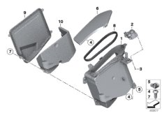 Ablegefach/Blende Radioausschnitt