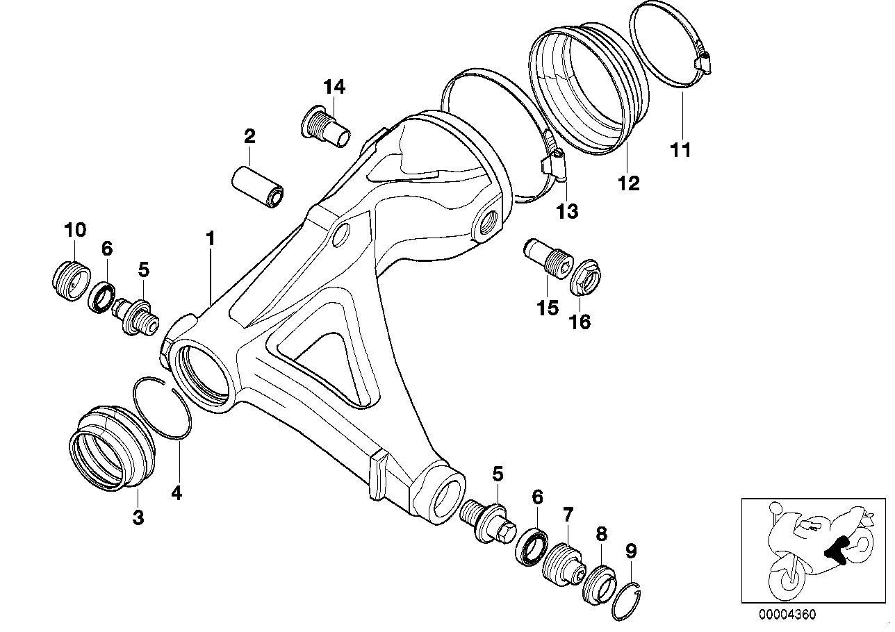 Bras oscillant