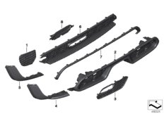 Aerokit, trim panel, trim elements, rear