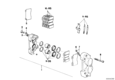 Vorderradbremse-Bremssattel