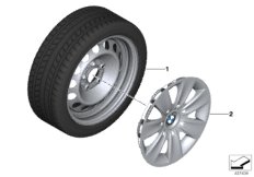 Winter wheel & tyre, steel