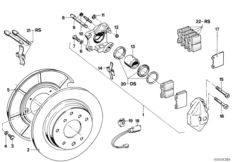 Hinterradbremse-Bremsbelag-Fühler