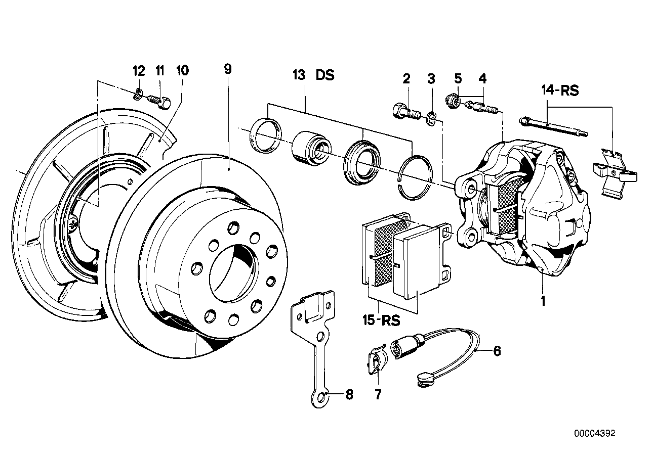 Remvoeringsensor achterrem