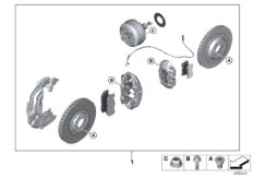 Retrofit kit, M carbon-ceramic brake