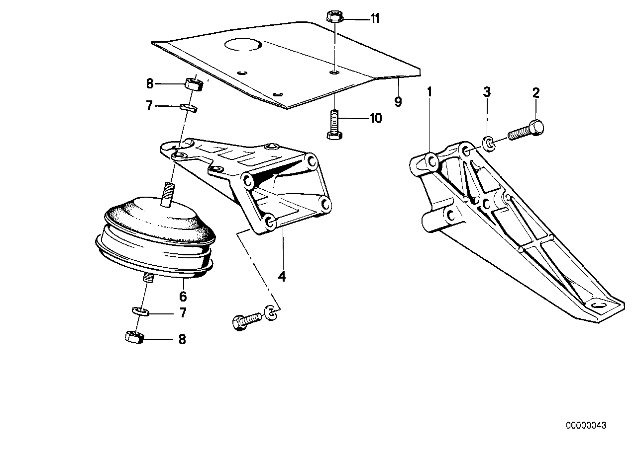 Motoraufhängung/Motordämpfer