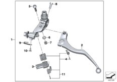 Clutch control assembly fitting