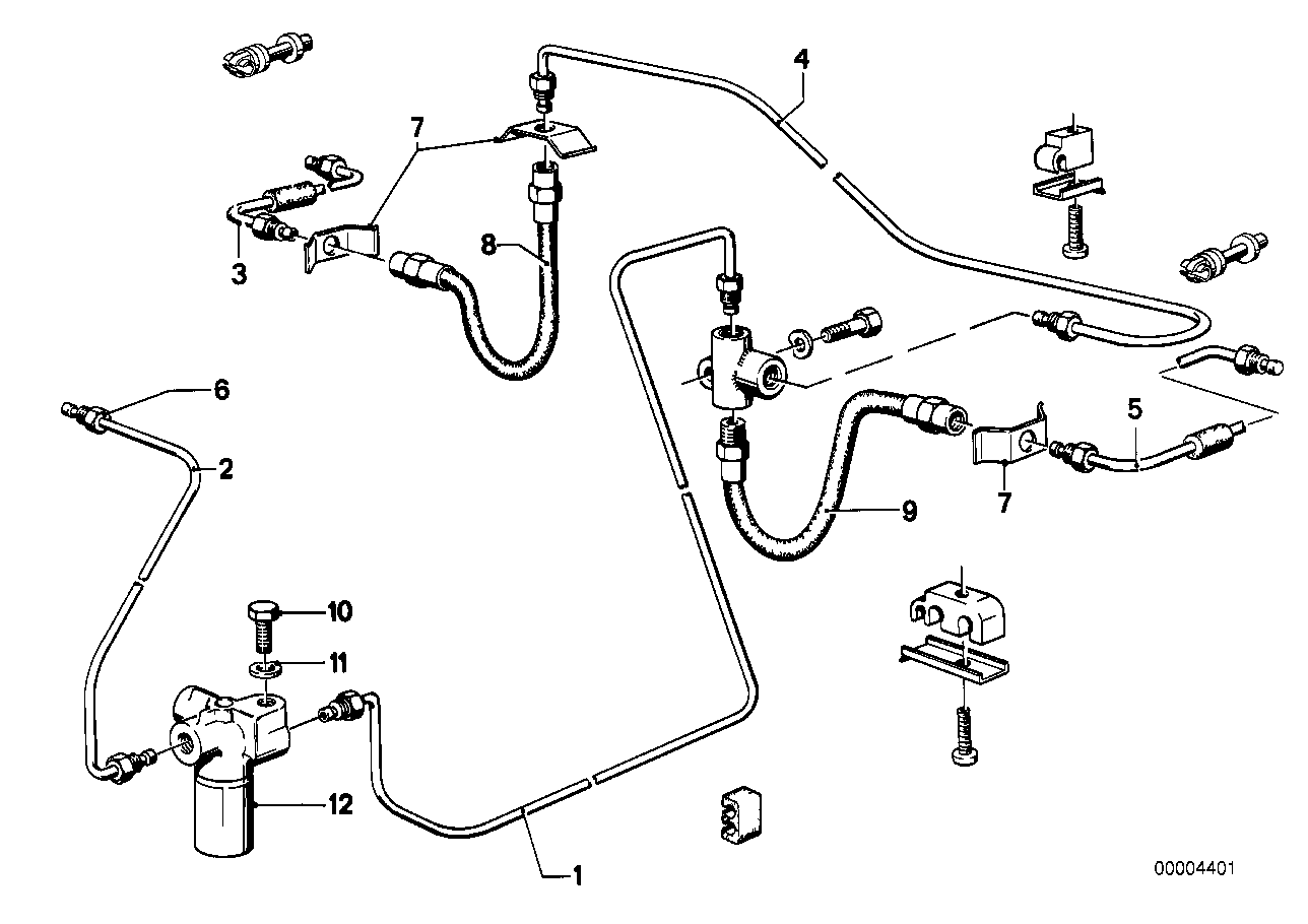 制动管路 后部