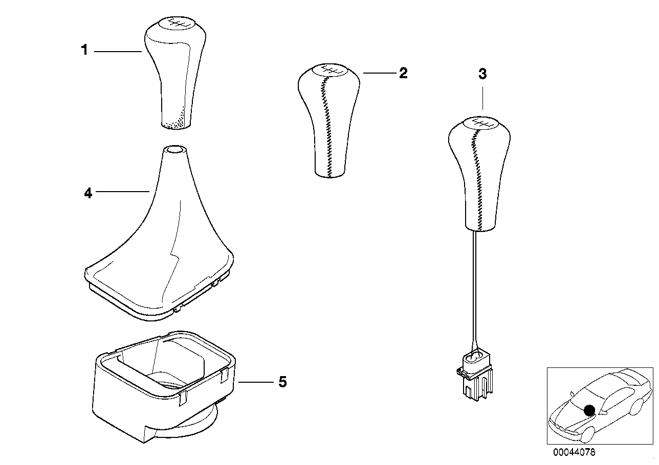 Pommeaux de levier/soufflet de levier vt