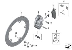 Front wheel brake