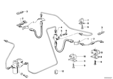 Brake pipe rear/mounting