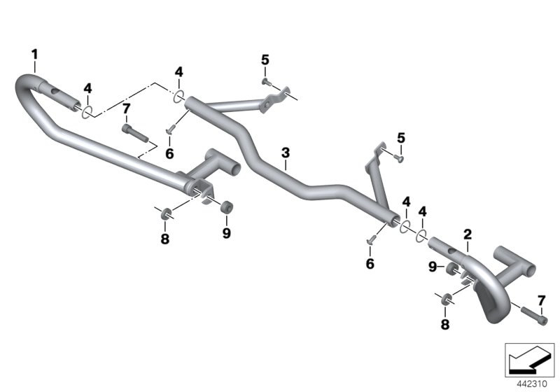 Engine protection bar