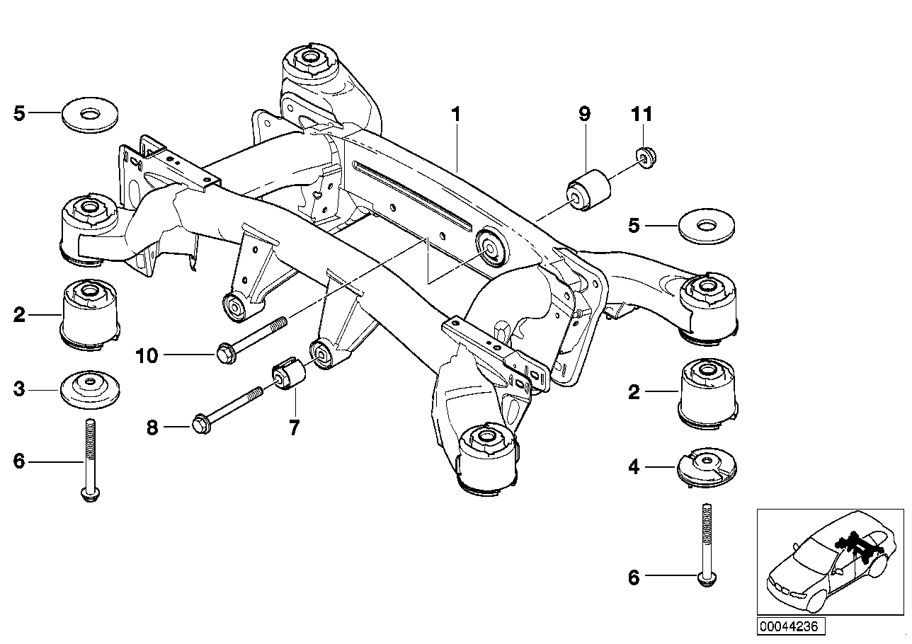 Rear axle carrier